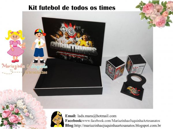 Kit Porta Documentos 25x35 com 4 peças do Corinthians