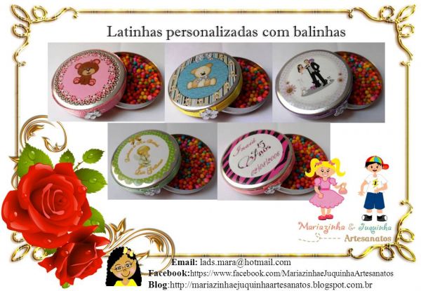 Latinhas personalizadas (vazias)