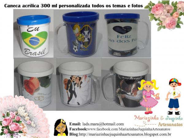 Canecas Acrílicas 300Ml Personalizada