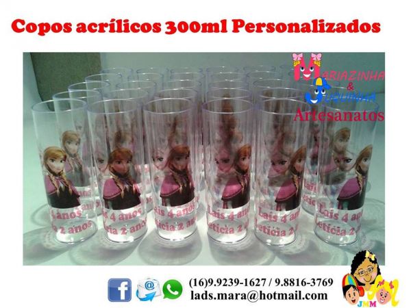 Copos acrílicos 300 ml